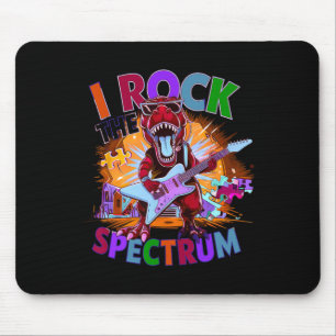 Cute I Rock The Spectrum Autism Mother Motivated A Mouse Pad