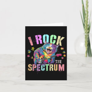 Cute I Rock The Spectrum Autism Proud Mom Motivati Card