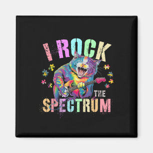 Cute I Rock The Spectrum Autism Proud Mom Motivati Magnet