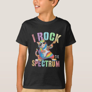 Cute I Rock The Spectrum Autism Teacher Stimming C T-Shirt