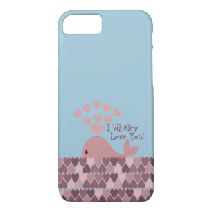 Cute I whaley Love You! design Case-Mate iPhone Case