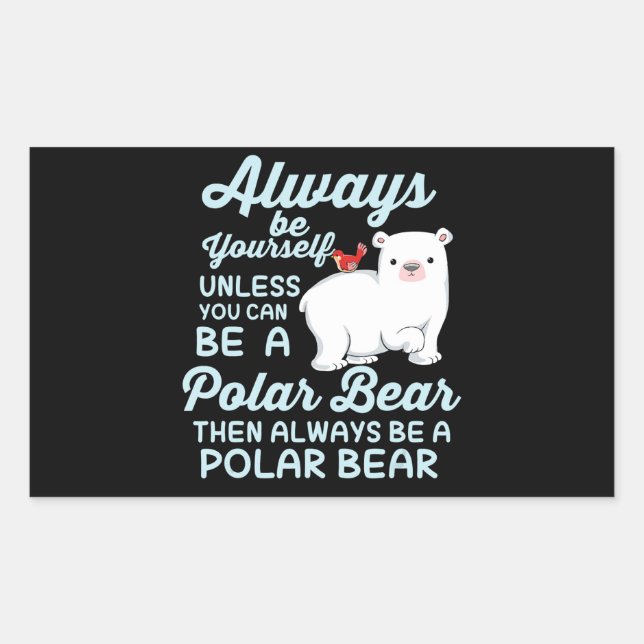 Cute Ice Bear A Polar Bear Lover Sticker (Front)