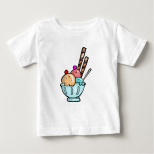 Cute Ice Cream Christmas Baby Shirt Personalized 