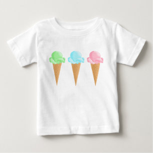 Cute Ice Cream Cones Baby T-Shirt