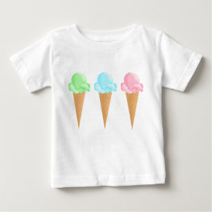 Cute Ice Cream Cones Baby T-Shirt