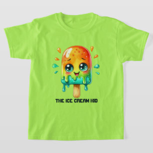 Cute ice cream kid customizable T-Shirt