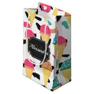 Cute Ice Cream Pattern Small Gift Bag