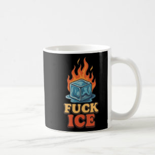 Cute Ice Cube On Fire Ice Protest Deportation Coffee Mug
