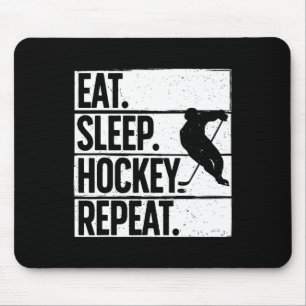 Cute Ice Hockey For Men Women Hockey Lover Goalie  Mouse Pad