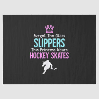 Cute Ice Hockey Girls Gift Women Quote Tissue Paper