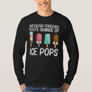 Cute Ice Pop For Men Women Ice Cream Frozen Food T-Shirt