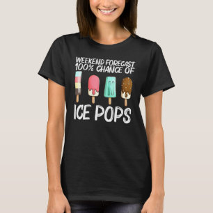 Cute Ice Pop For Men Women Ice Cream Frozen Food T-Shirt