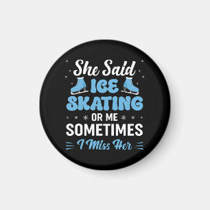 Cute Ice Rink Synchronized is Calling Magnet