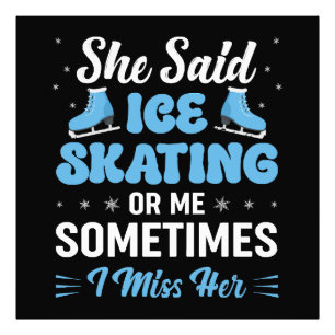 Cute Ice Rink Synchronized is Calling Photo Print