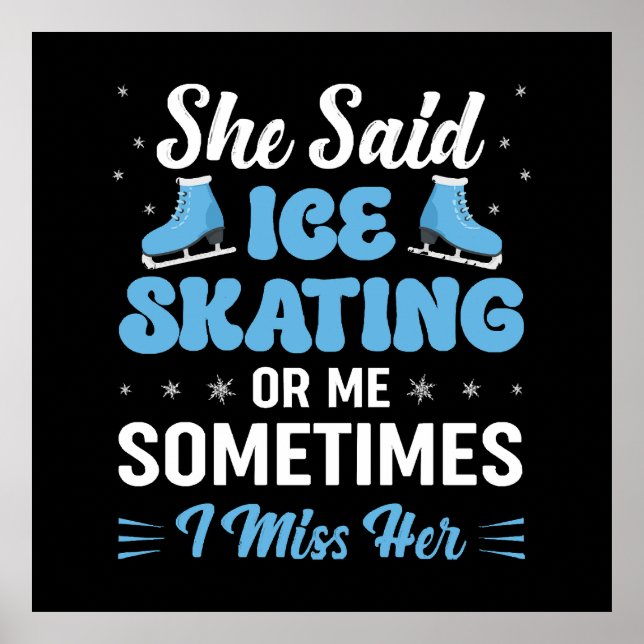 Cute Ice Rink Synchronized is Calling Poster (Front)
