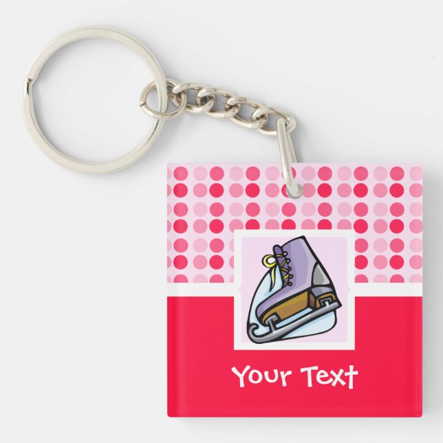 Cute Ice Skate Keychain (Front)