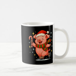 Cute Ice Skating G Funny Santa Christmas Holiday Coffee Mug
