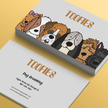 Cute Illustrated Dog Breeds Grooming