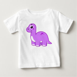 Cute Illustration Of A Brontosaurus Dinosaur. Baby T-Shirt