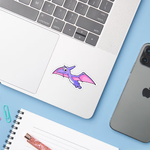 Cute Illustration Of A Flying Pterodactyl.