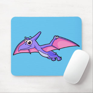 Cute Illustration Of A Flying Pterodactyl. Mouse Pad