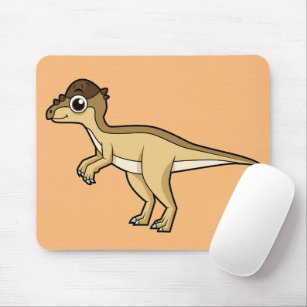 Cute Illustration Of A Pachycephalosaurus Dinosaur Mouse Pad