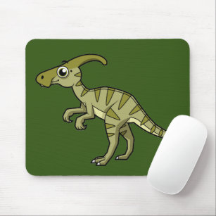 Cute Illustration Of A Parasaurolophus Dinosaur. 3 Mouse Pad