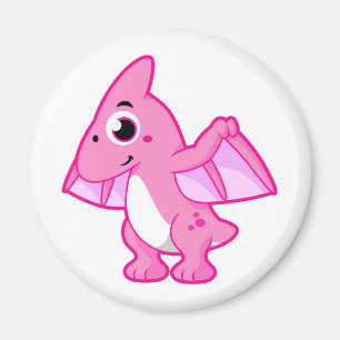 Cute Illustration Of A Pterodactyl. Magnet