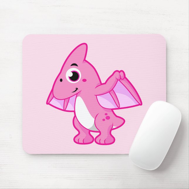 Cute Illustration Of A Pterodactyl. Mouse Pad (With Mouse)