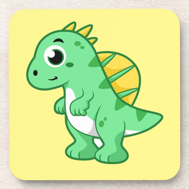 Cute Illustration Of A Spinosaurus. Coaster (Front)