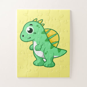 Cute Illustration Of A Spinosaurus. Jigsaw Puzzle