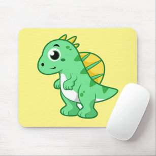 Cute Illustration Of A Spinosaurus. Mouse Pad