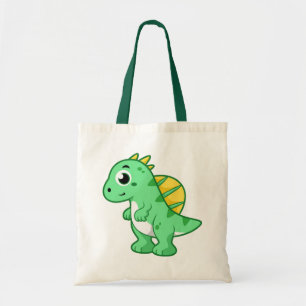 Cute Illustration Of A Spinosaurus. Tote Bag