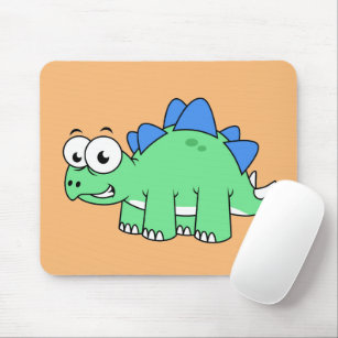 Cute Illustration Of A Stegosaurus. 2 Mouse Pad