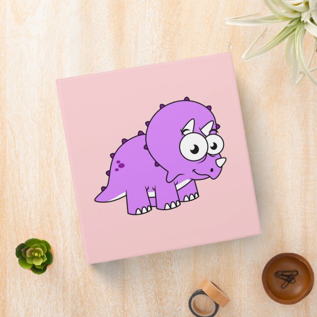 Cute Illustration Of A Triceratops. Binder (In Situ)