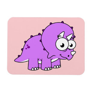Cute Illustration Of A Triceratops. Magnet