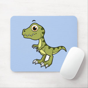Cute Illustration Of A Tyrannosaurus Rex. Mouse Pad