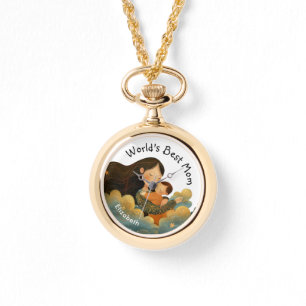 Cute Illustration of Mother & Child   Mother's Day Watch