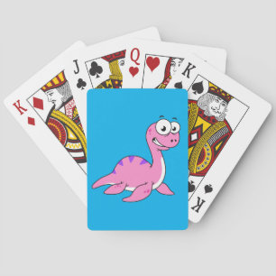 Cute Illustration Of The Loch Ness Monster. Playing Cards