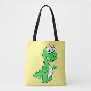 Cute Illustration Of Tyrannosaurus Rex. 2 Tote Bag