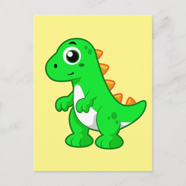 Cute Illustration Of Tyrannosaurus Rex. Postcard (Front)