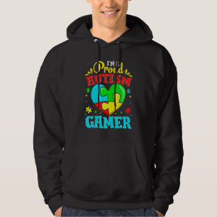 Cute I'm A Proud Autism Gamer Gaming  Kids Youth H Hoodie