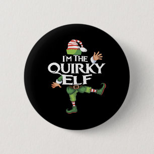 Cute I'm The Quirky Elf Family Matching Christmas  2 Inch Round Button