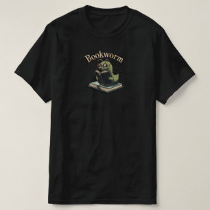 Cute Inchworm Reading Tee – Bookworm