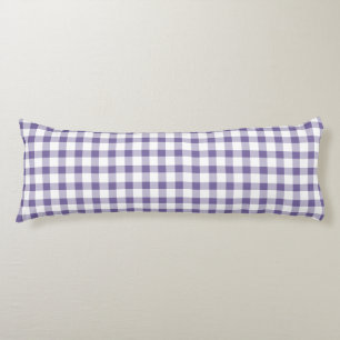 Cute Indigo Gingham Pattern Body Pillow