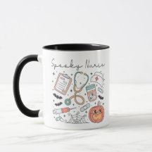 Cute infirmière Éffrayante Halloween Mug