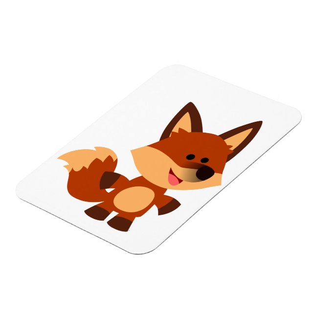 Cute Innocent Cartoon Fox Flexible Magnet (Left Side)