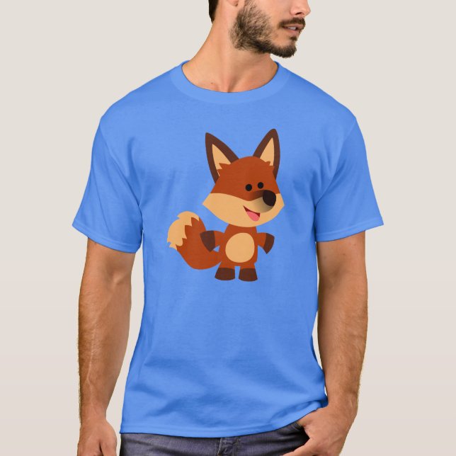 Cute Innocent Cartoon Fox T-Shirt (Front)