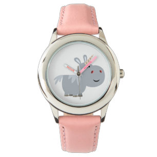 Cute Inscrutable Cartoon Unicorn Watch