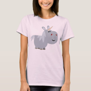 Cute Inscrutable Cartoon Unicorn Women T-Shirt